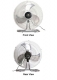 KF-2013G 20" (50cm) Industrial Desk / Floor Fan