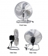 KF-2012ES 20" (50cm) Industrial Desk / Floor Fan