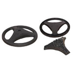 FP-63B - 3 Spokes Fan Plastic Round Base